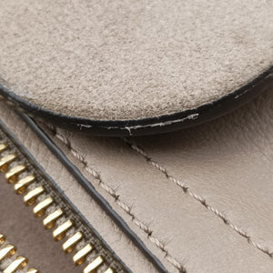 Pre-owned Chloe FAYE mini Grey Suede × leather backpack/rucksack | stylenewstar