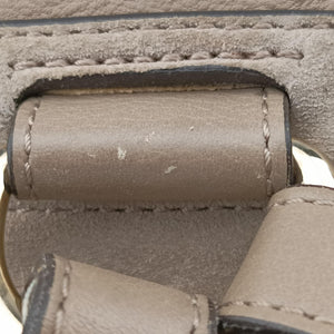 Pre-owned Chloe FAYE mini Grey Suede × leather backpack/rucksack | stylenewstar