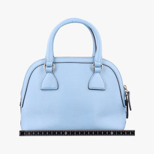 Vintage Gucci Interlocking G charm Dome Blue Leather 449661 shoulderbag | stylenewstar