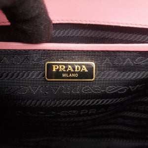 Vintage Prada milano logo Pink Saffiano Leather 1BP012 shoulderbag | stylenewstar