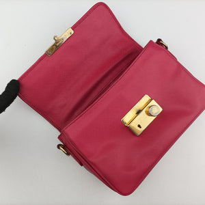 Secondhand Prada Sound Satchel Pink SAFFIANO Leather BT0960 shoulderbag | stylenewstar