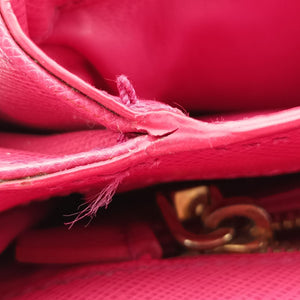 Secondhand Prada Sound Satchel Pink SAFFIANO Leather BT0960 shoulderbag | stylenewstar