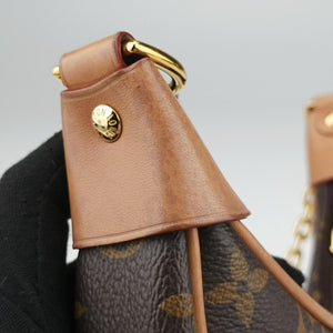 Pre-owned Louis Vuitton LOOP Brown×Beige Monogram Canvas M81098 shoulderbag | stylenewstar