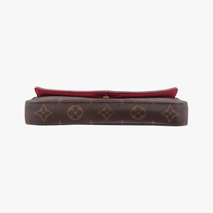 Pre-owned Louis Vuitton Pochette Felicie Brown Monogram Canvas M61276 shoulderbag | stylenewstar