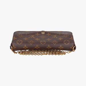 Pre-owned Louis Vuitton Pochette Felicie Brown Monogram Canvas M61276 shoulderbag | stylenewstar