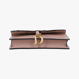 Pre-owned Christian Dior Saddle Pink Leather shoulderbag | stylenewstar