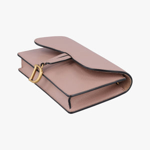 Pre-owned Christian Dior Saddle Pink Leather shoulderbag | stylenewstar