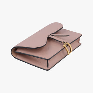 Pre-owned Christian Dior Saddle Pink Leather shoulderbag | stylenewstar