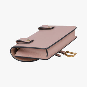 Pre-owned Christian Dior Saddle Pink Leather shoulderbag | stylenewstar