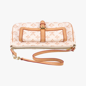 Vintage Louis Vuitton Maxi Pochette Accessoires Ivory x Brown PVC-coated canvas M20920 shoulderbag | stylenewstar