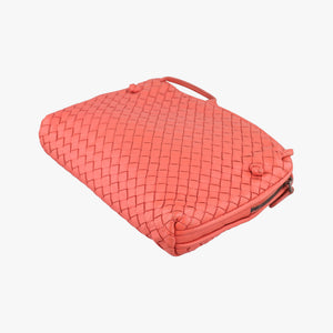 Secondhand Bottega Veneta NODINI Intrecciato Red lambskin shoulderbag | stylenewstar