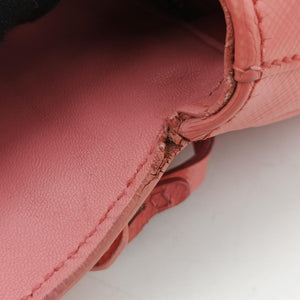 Pre-owned Prada lock Fuoco Sound Top Handle Pink orange SAFFIANO Leather BT0963 shoulderbag | stylenewstar