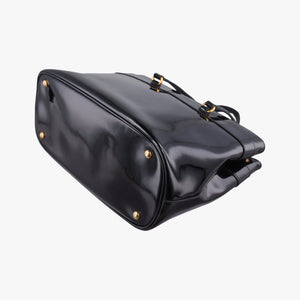 Pre-owned Gucci Bright Bit Black Patent 319795 handbag | stylenewstar