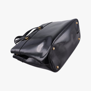 Pre-owned Gucci Bright Bit Black Patent 319795 handbag | stylenewstar