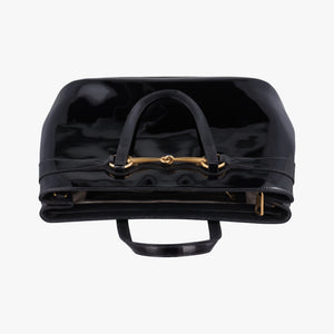 Pre-owned Gucci Bright Bit Black Patent 319795 handbag | stylenewstar