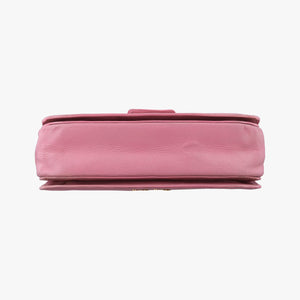 Pre-owned Miu Miu lock Fuoco Sound Top Handle Pink SAFFIANO Leather BT0963 shoulderbag | stylenewstar