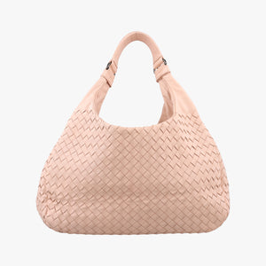 Pre-owned Bottega Veneta CAMPANA Intrecciato Pink lambskin handbag | stylenewstar