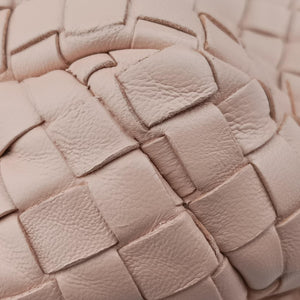 Pre-owned Bottega Veneta CAMPANA Intrecciato Pink lambskin handbag | stylenewstar