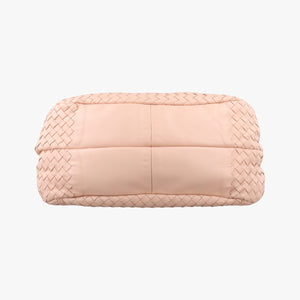 Pre-owned Bottega Veneta CAMPANA Intrecciato Pink lambskin handbag | stylenewstar