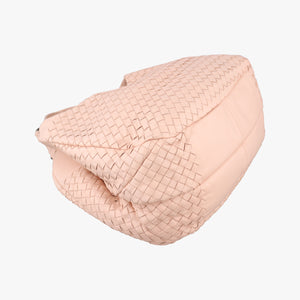 Pre-owned Bottega Veneta CAMPANA Intrecciato Pink lambskin handbag | stylenewstar
