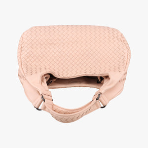 Pre-owned Bottega Veneta CAMPANA Intrecciato Pink lambskin handbag | stylenewstar