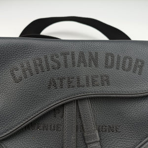 Pre-owned Christian Dior Saddle Grey leather bum bag/waist bag | stylenewstar