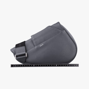 Pre-owned Christian Dior Saddle Grey leather bum bag/waist bag | stylenewstar