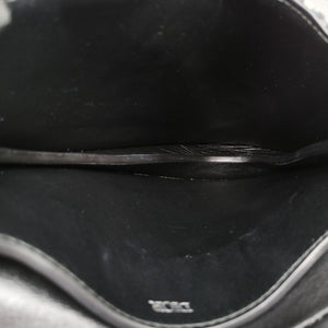 Pre-owned Christian Dior Saddle Gray×Navy×Black Jacquard×Leather bum bag/waist bag | stylenewstar