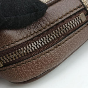 Pre-owned Gucci Ophidia brown×Beige PVC coated canvas×Leather 547926 shoulderbag | stylenewstar