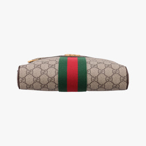 Pre-owned Gucci Ophidia brown×Beige PVC coated canvas×Leather 547926 shoulderbag | stylenewstar