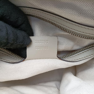 Pre-owned Gucci Guccissima Beige x Brown Canvas×Leather 282297 handbag | stylenewstar