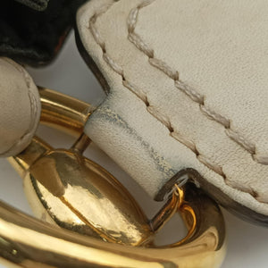 Pre-owned Gucci Jockey Hobo White Leather 211966 shoulderbag | stylenewstar
