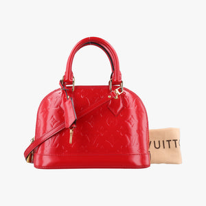 Pre-owned Louis Vuitton Alma BB CERISE Vernis M90174 shoulderbag | stylenewstar