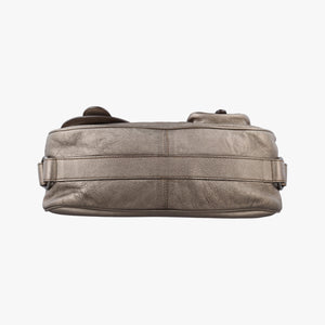 Pre-owned Christian Dior Gaucho Golden Leather shoulderbag | stylenewstar