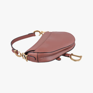 Pre-owned Christian Dior Saddle Pink Leather handbag | stylenewstar