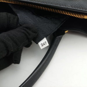 Pre-owned Prada Galleria Black SAFFIANO Leather BN2274 shoulderbag | stylenewstar