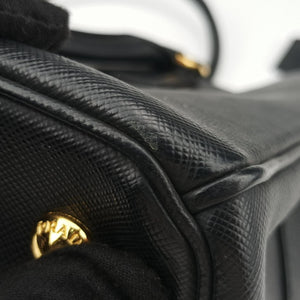 Pre-owned Prada Galleria Black SAFFIANO Leather BN2274 shoulderbag | stylenewstar