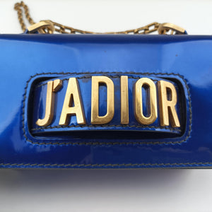Pre-owned Christian Dior J'adior Navy Patent shoulderbag | stylenewstar