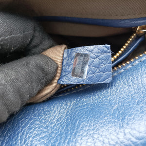 Pre-owned Chloe Mercy Blue Leather shoulderbag | stylenewstar