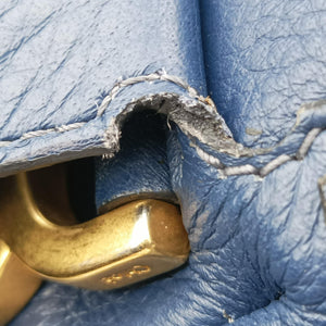 Pre-owned Chloe Mercy Blue Leather shoulderbag | stylenewstar