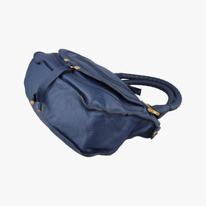 Pre-owned Chloe Mercy Blue Leather shoulderbag | stylenewstar