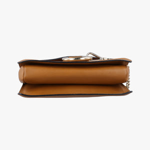 Secondhand Chloe FAYE Brown Suede × leather shoulderbag | stylenewstar