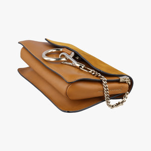 Secondhand Chloe FAYE Brown Suede × leather shoulderbag | stylenewstar