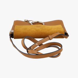 Secondhand Chloe FAYE Brown Suede × leather shoulderbag | stylenewstar