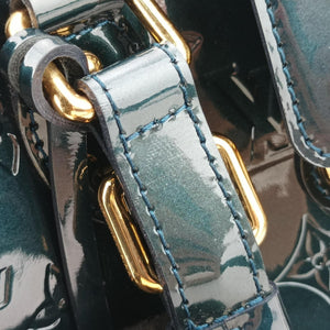 Pre-owned Louis Vuitton MELROSE AVENUE Bleu Nuit Vernis M93756 handbag | stylenewstar