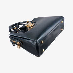 Pre-owned Louis Vuitton MELROSE AVENUE Bleu Nuit Vernis M93756 handbag | stylenewstar