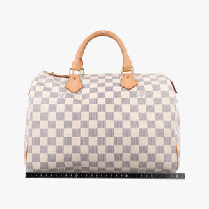 Secondhand Louis Vuitton Speedy 35 Azur Damier Canvas N41535 handbag | stylenewstar