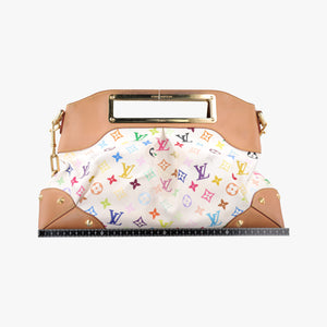 Pre-owned Louis Vuitton JUDY MM white Monogram Multicolor M40255 shoulderbag | stylenewstar