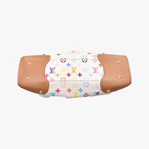 Pre-owned Louis Vuitton JUDY MM white Monogram Multicolor M40255 shoulderbag | stylenewstar