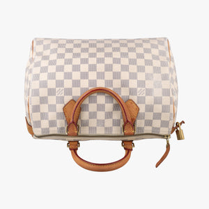 Pre-owned Louis Vuitton Speedy 30 AZUR Damier Canvas N41533 handbag | stylenewstar